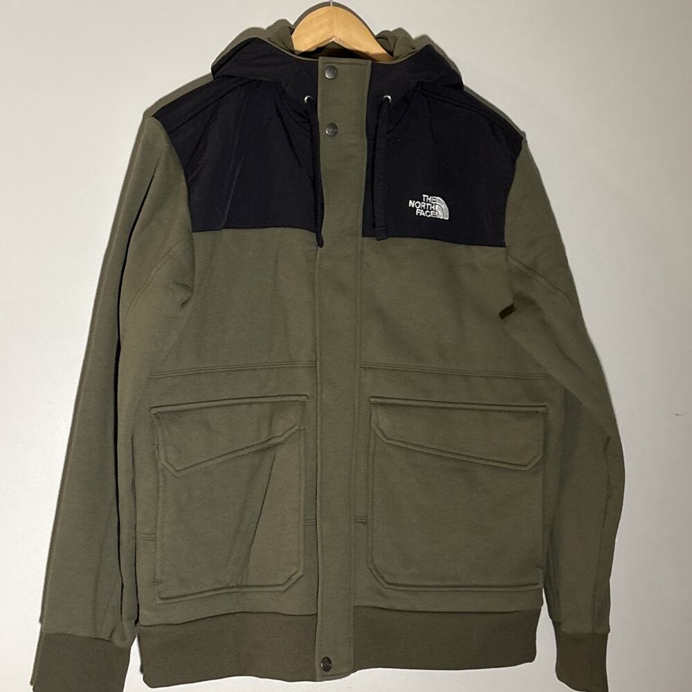 THE NORTH FACE Hoodie Mens L Rivington Full Zip Snap Fleece Sweatshirt Jacket